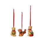 Villeroy&Boch Nostalgic Ornaments Ornamente Teddy,Set 3tlg