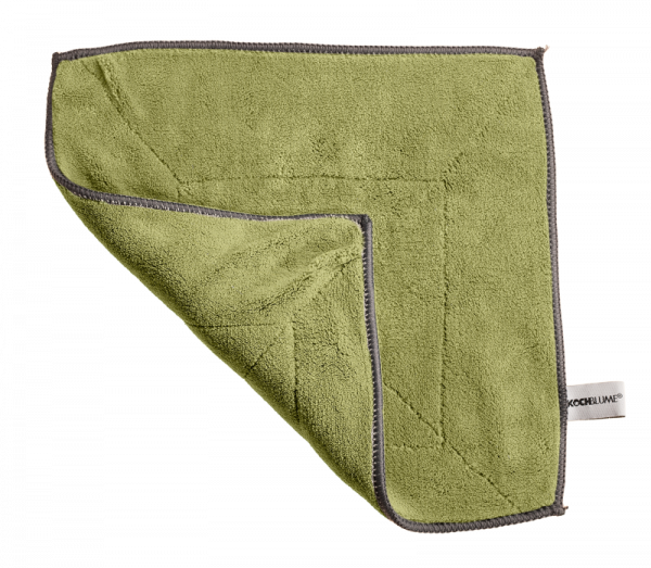 Kochblume Microfaser Tuch 30x30 cm olive