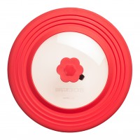 Kochblume Bratdeckel groß 31 cm rot