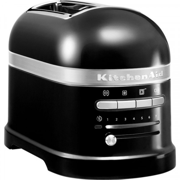 KitchenAid Toaster 2-Scheiben Artisan Onyx Schwarz schräg