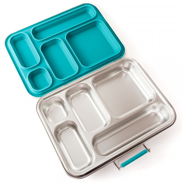 Lekkabox Grande Edelstahl Brotdose Petrol Blau