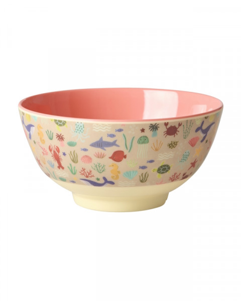 Rice Schale 15cm Coral Ocean Print