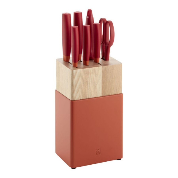 Zwilling Messerblock Now S 8 tlg. rot-orange