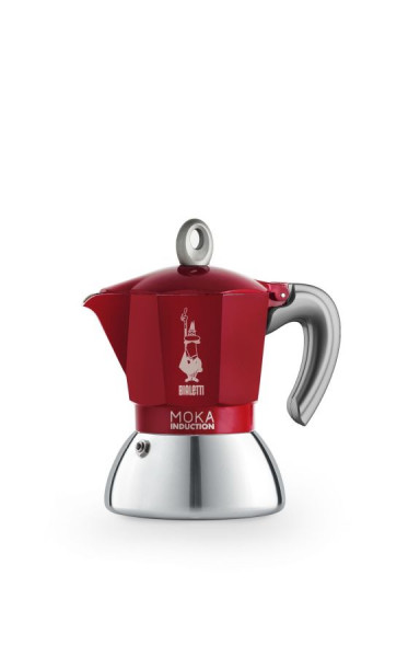 Bialetti Espressokocher New Moka Induction rot 2 Tassen