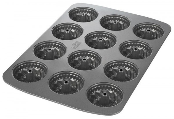 Birkmann Mini-Gugelhupfblech 12-fach 7 cm Easy Baking 