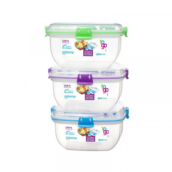 Sistema Lunchbox Chill it 1,3l grün, lila, blau