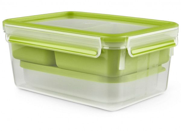 Emsa Lunchbox XL mit Einsätzen Clip&Go 2,2l