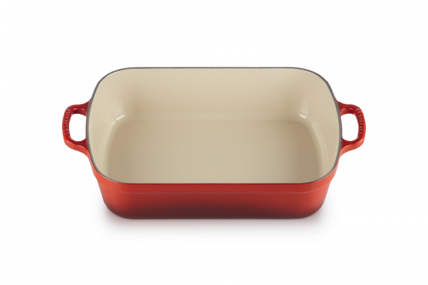Le Creuset Bratreine rechteckig 33 cm kirschrot
