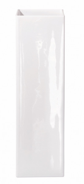 Vase quadro weiss 25cm