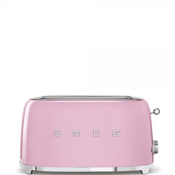 Smeg - 50'S Retro Style, Toaster, 4-Scheiben, Cadillac Pink, 6 Röstgradstufen, 3 Automatikprogramme,