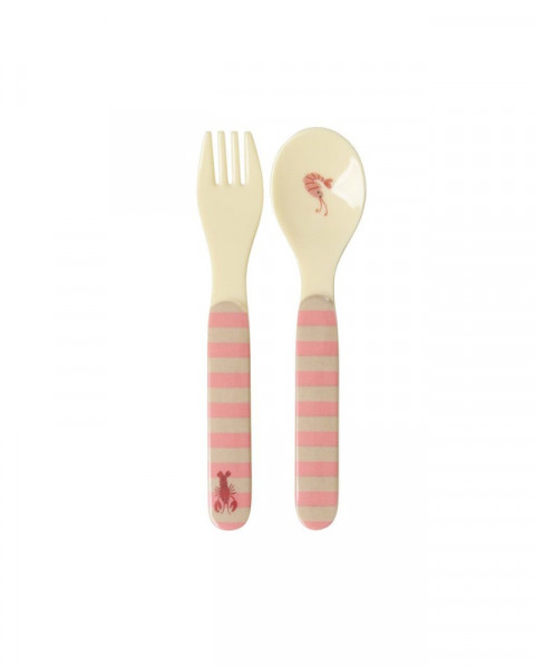 Rice Kinderbesteck 2tlg. Coral Ocean 