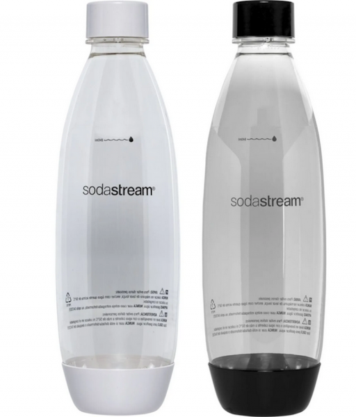 SodaStream Fuse Duopack 1l PET-Flasche schwarz+weis 