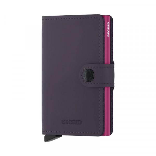 Secrid Miniwallet Matte Dark Purple-Fuchsia