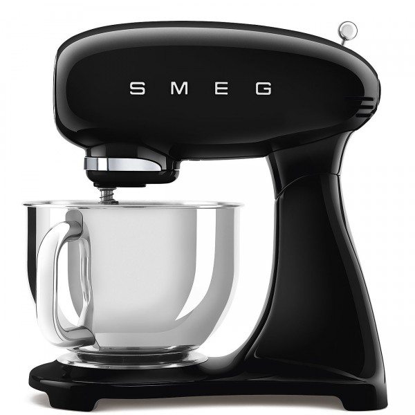 Smeg - 50'S Retro Style, Küchenmaschine Mit 4,8 L Edelstahlschüssel, Full-Color Schwarz, Planet-Rühr