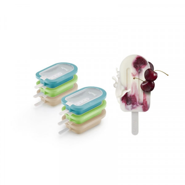 Lekue Mediterrane Stieleisformen 6er-Set mixed