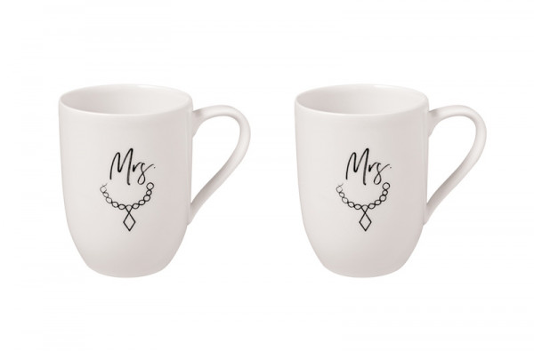 Villeroy&Boch Statement Henkelbecher Mrs&Mrs 2tlg. 0,29l
