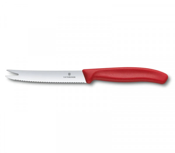 Victorinox Swiss Classic Käse-/ Wurstmesser rot 11 cm gabelspitze welle 6.7861