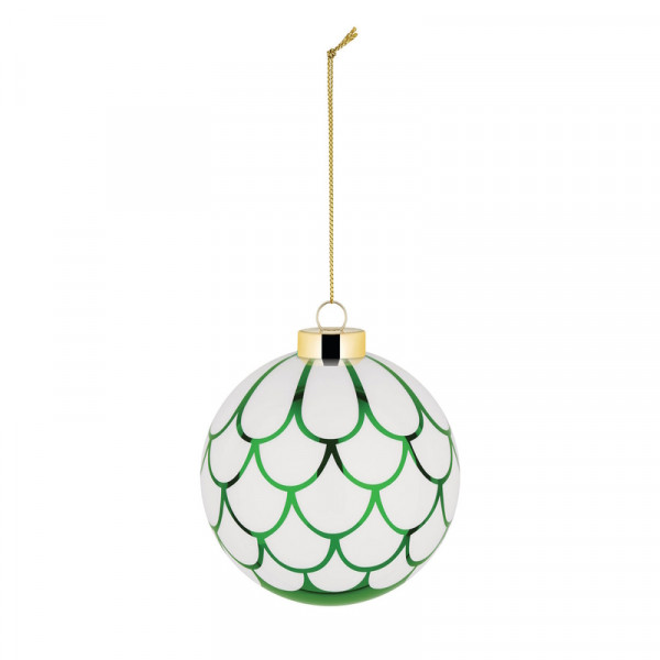 ALESSI Delight Weihnachtskugel Dec.8 grün
