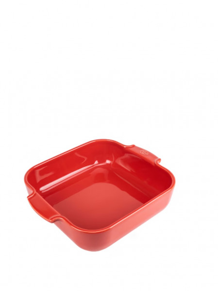 Peugeot Appolia Quadratische Auflaufform aus Keramik rot 28cm