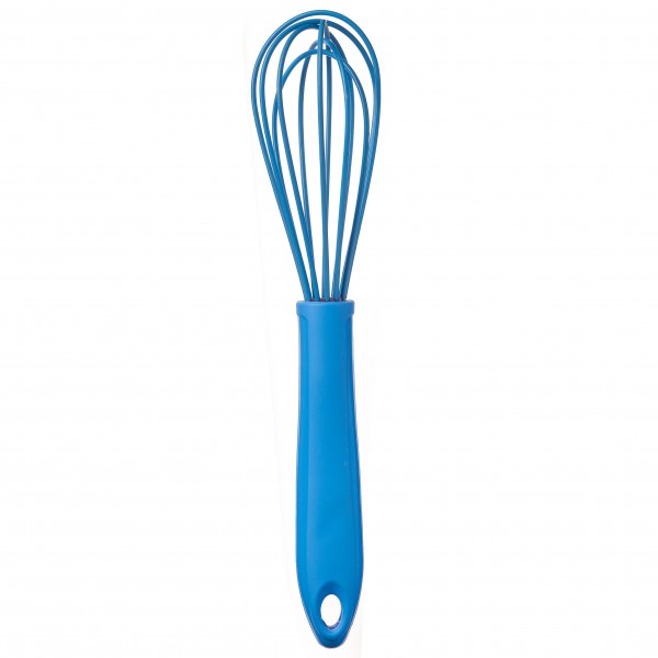 Kochblume Schneebesen klein M 22 cm silikon hellblau