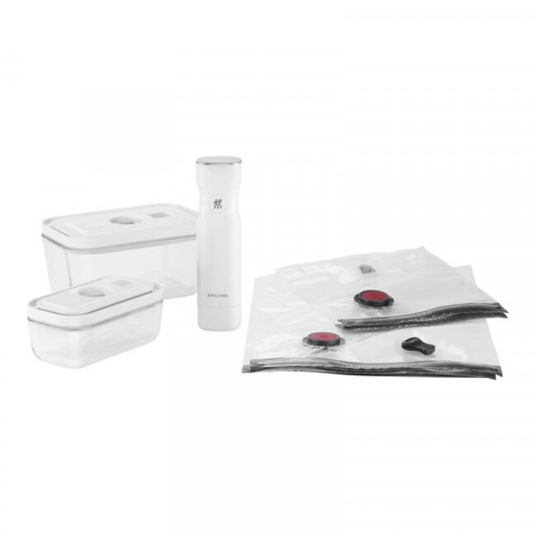 Zwilling Vakuum Starterset S/M Weiß Glas 7tlg