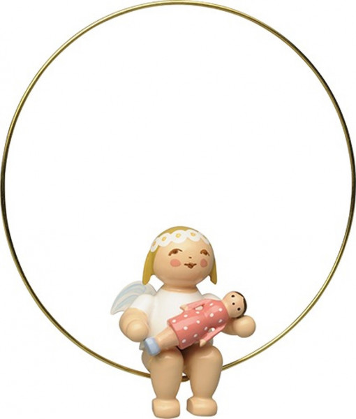 Wendt&Kühn Christbaumengel im Ring mit Puppe