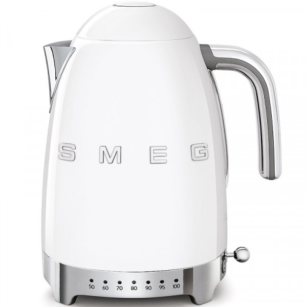 Smeg Wasserkocher Weiß 1,7 L mit Temperaturregelung 50'S Retro Style