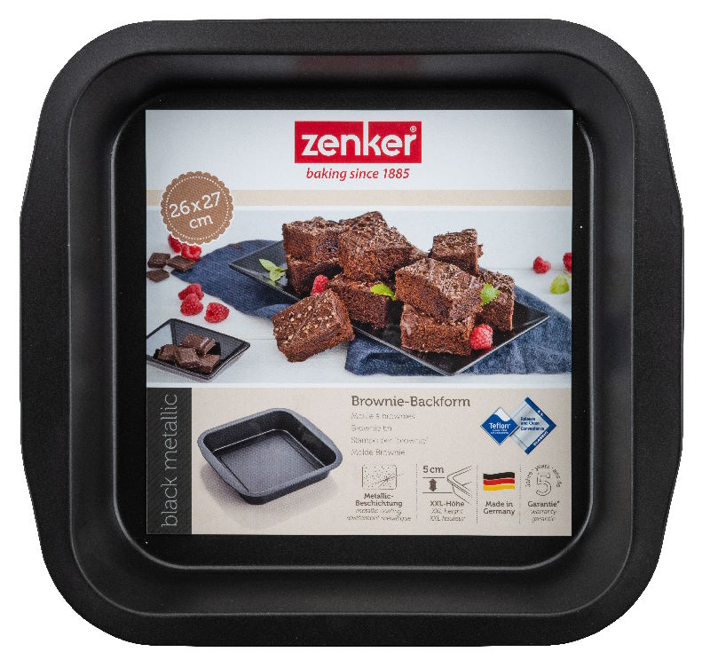 Zenker Brownieform 26x27 cm Black metallic