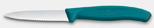 Victorinox Gemüsemesser 8 cm Welle Mittelspitz grün  Swiss Classic