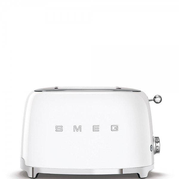 Smeg - 50'S Retro Style, Toaster, 2 Scheiben, Weiß,, 6 Rstgradstufen,, 3 Atomatikprogramme,, 950