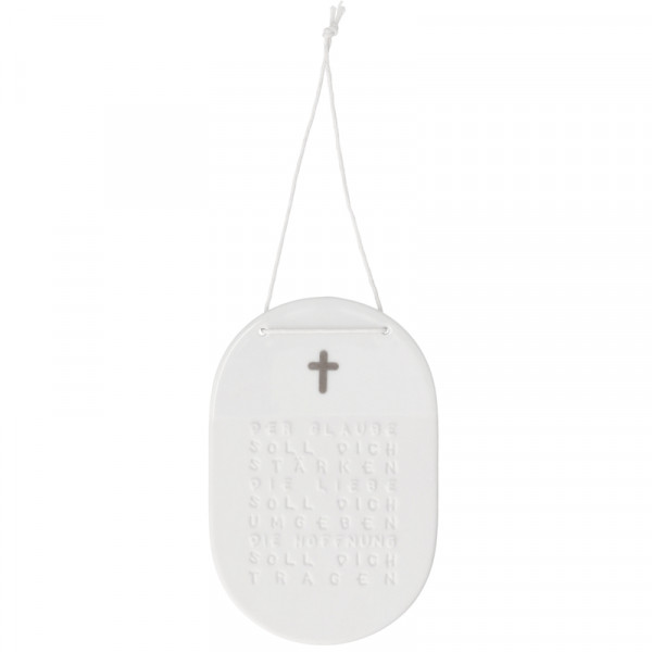 Räder Porzellanschild Glaube