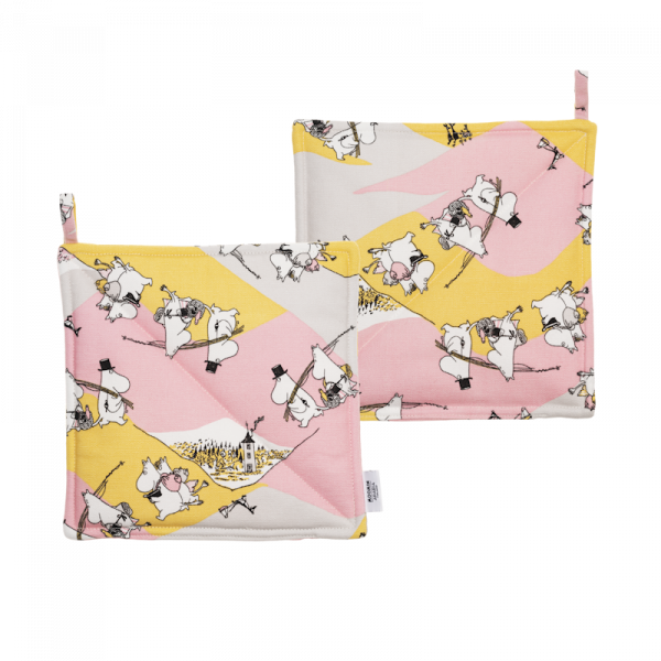 Moomin Topflappen 2er Set 22x22cm Family Time