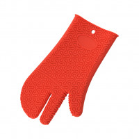 Kochblumen Handschuh silikon rot