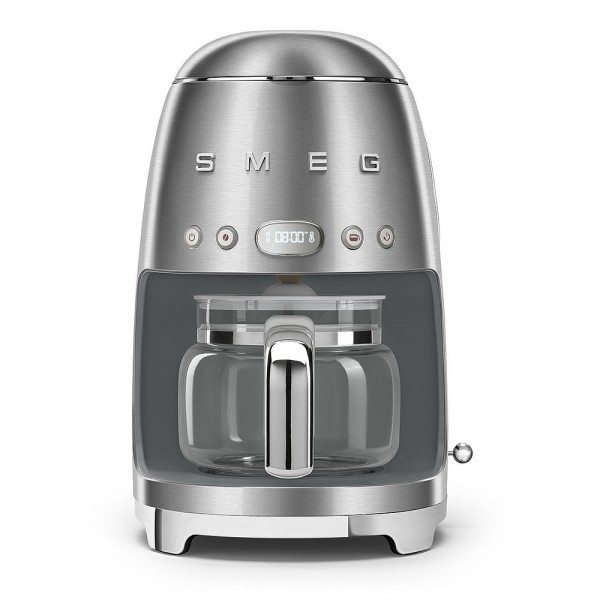 Smeg - 50`S Retro-Style Filter-Kaffeemaschine, 10 Tassen, Led-Display-Programmuhr, 1,4 I Wassertank,