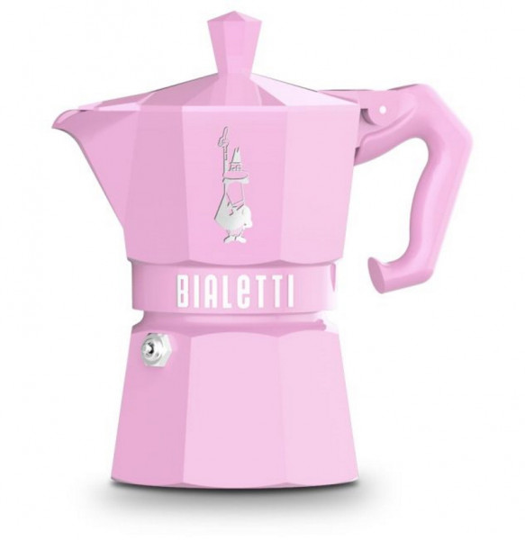 Bialetti Espressokocher Moka Exclusive pink 3 Tassen