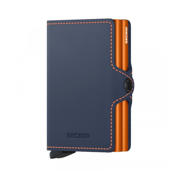 Secrid Twinwallet Matte Night Blue-Orange