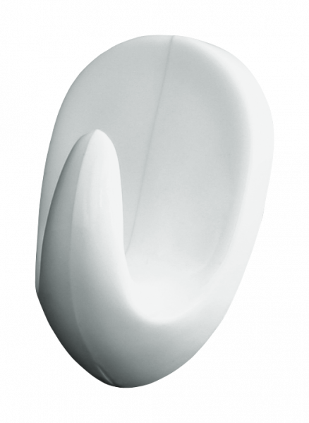 Hansi-Siebert Klebehaken Oval mittel weiß 3 St. 43 x 28 mm