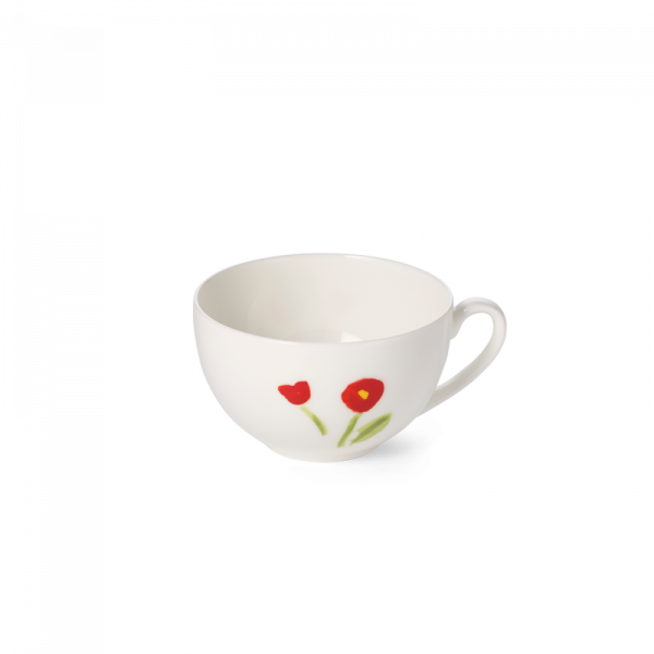 Dibbern Impression Blume Rot Kaffee Obertasse rund 0,25ltr