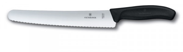 Victorinox Swiss Classic Konditormesser schwarz 22 cm welle 6.8633.22B