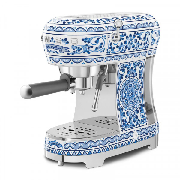 Smeg Siebträger - Espressomaschine DOLCE & GABBANA DESIGN "Blu Mediterrano"