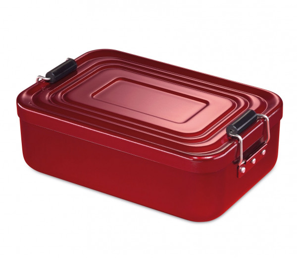 Küchenprofi Lunchbox  Aluminium glänzend klein rot
