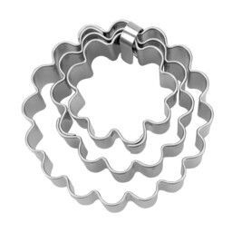 Städter Terrassen-Ausstecher Ring ø 3 / 4 / 5 cm gewellt Set, 3-teilig