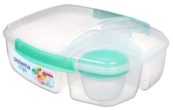  Sistema Triple Split Lunchbox to Go 2,0l Mint, Lila, Navy 