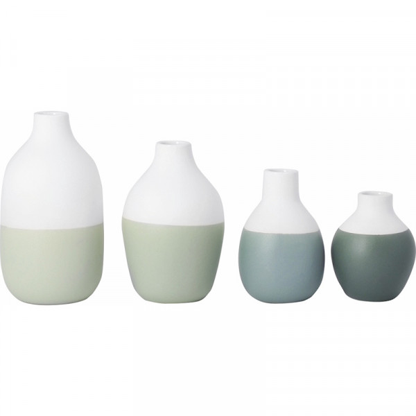 Räder Mini Flaschenvasen grün 4er Set