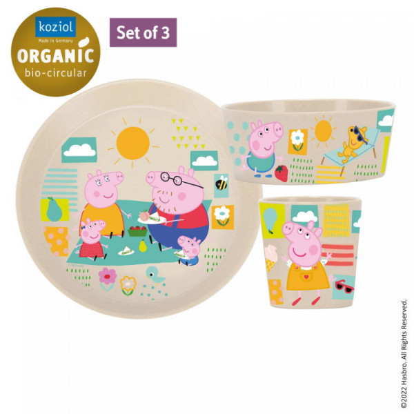 Koziol Kids-Set Peppa Pig 3tlg organic sand