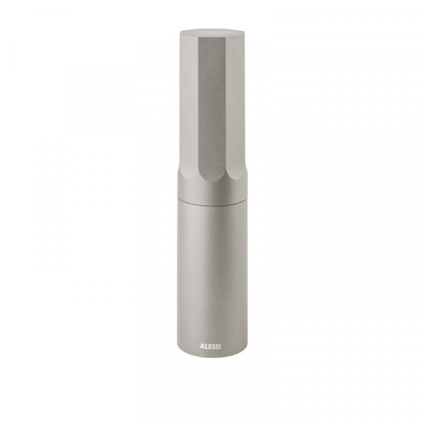 Alessi Pfeffermühle Aluminium Silber