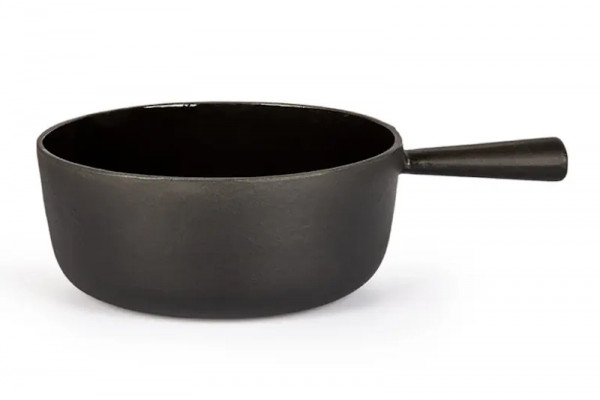 Stöckli Käsefondue-Topf Classic Schwarz 24cm Gußeisen 