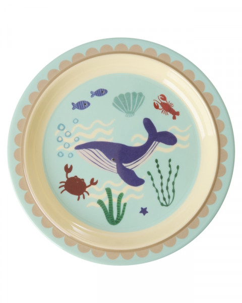 Rice Teller 22cm Ocean Print