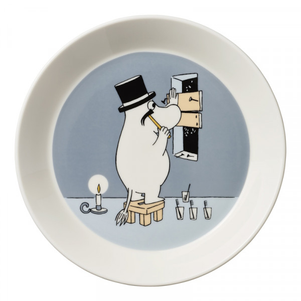 Moomin Teller 19cm Moominpappa grey