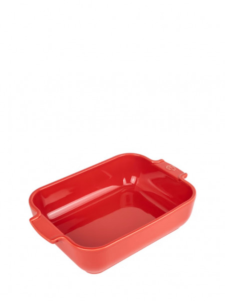 Peugeot Appolia Rechteckige Auflaufform aus Keramik rot 25cm